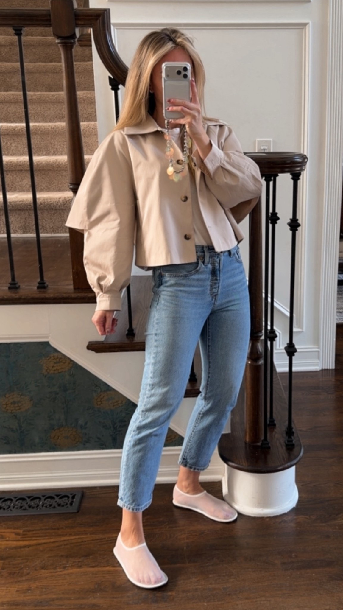 Levi’s 501, the perfect white tee, and cutest trench coat for spring! 

#LTKootd #LTKSpringSale #LTKOver40