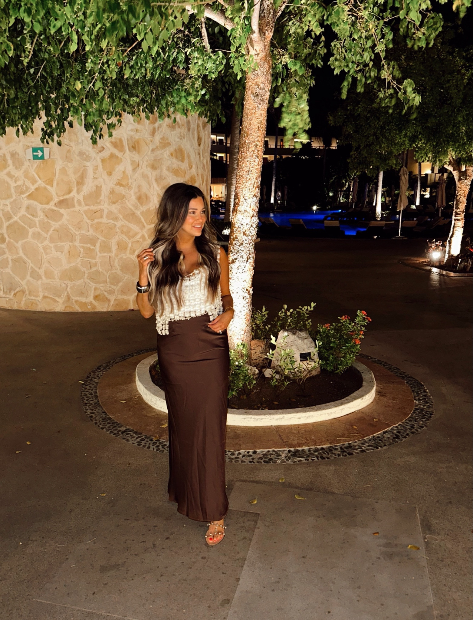 Amazon satin skirt 🤎

Size small 

#LTKStyleTip #LTKTravel #LTKItBag