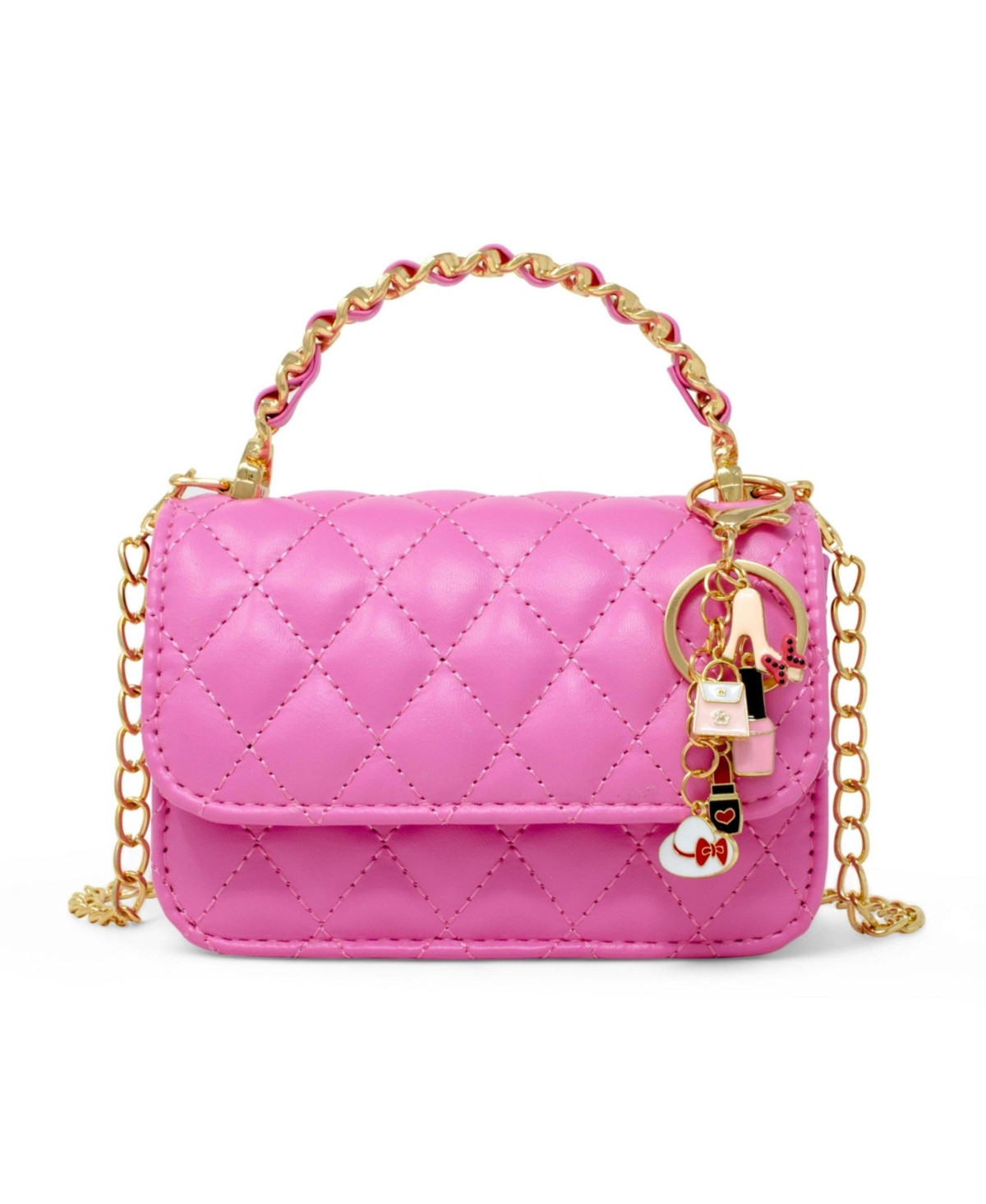 Tiny Treats + Zomi Gems Girls Classic Link Chain Top Handle Handbag, Hot Pink - Hot pink | Macy's