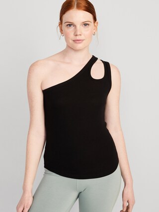 UltraLite All-Day One-Shoulder Cutout Tank Top for Women | Old Navy (US)