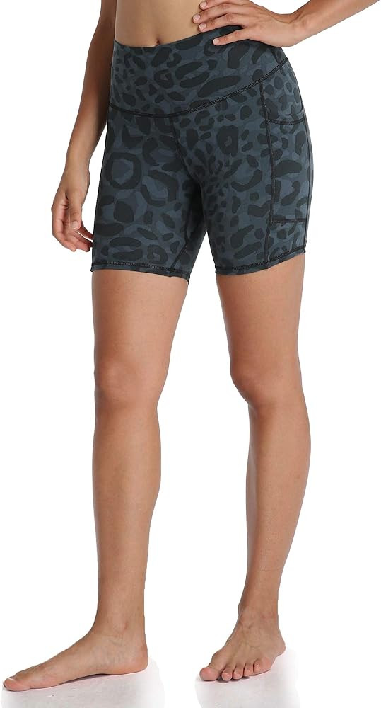 Colorfulkoala Women's High Waisted Biker Shorts with Pockets 6" Inseam Workout & Yoga Tights | Amazon (US)