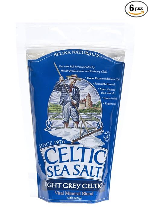 Celtic Sea Salt Light Grey, 8 Ounce (Pack of 6) | Amazon (US)