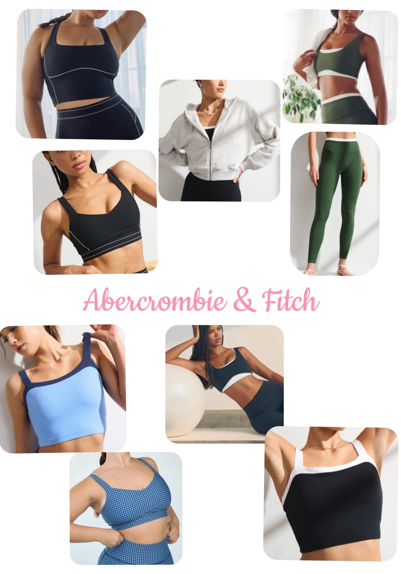 Loving the two-tone look from
Abercrombie & Fitch! These bras all go with leggings for a complete set and they match a lot of sweatshirts as well! 

#LTKootd #LTKfitnessgoals #LTKActive