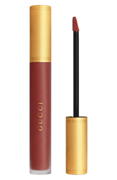 Gucci Rouge À Lèvres Liquid Matte Lipstick in 521 Nellie Cherrie at Nordstrom | Nordstrom