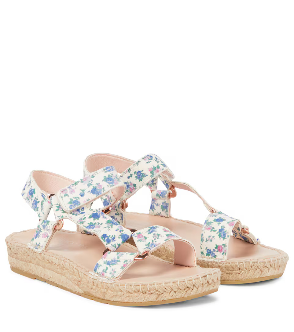 x Manebi floral leather-trimmed espadrilles | Mytheresa (US/CA)