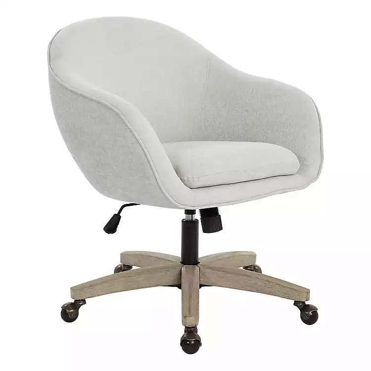 Light Gray Nora Dove Office Chair | Kirkland's Home