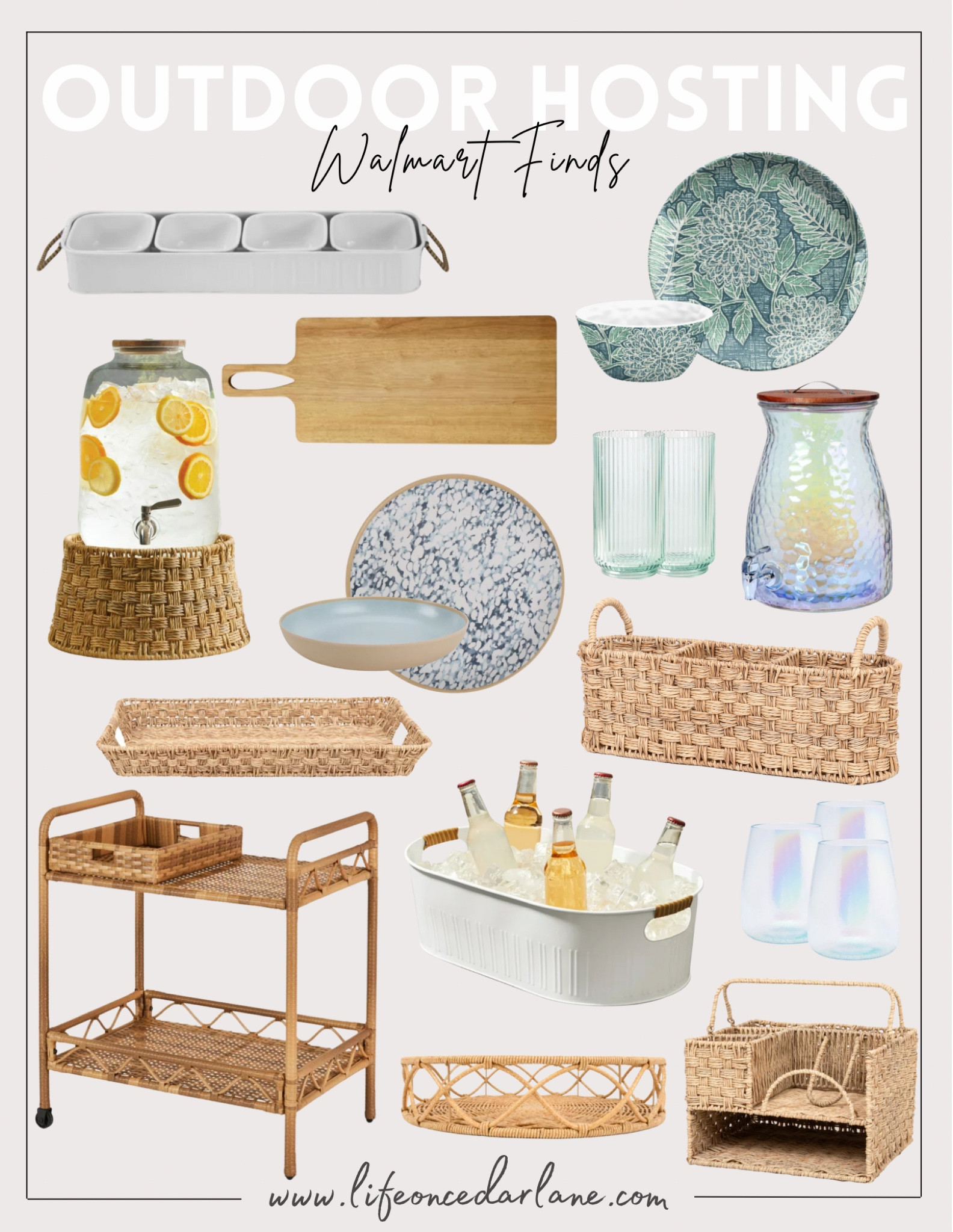 Outdoor Hosting- check out our fave and affordable finds from Walmart!!! So many pretty finds for an upcoming party! 

#outdoorliving #outdoorentertaining

#LTKsalealert #LTKSeasonal #LTKunder50