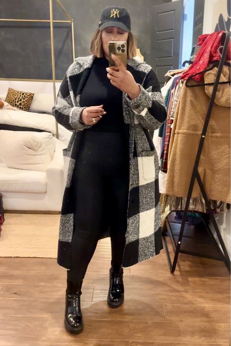 Spanx leggings are the gold standard for leggings!! Currently 20% off. I wear a 3X in these. Paired with a long cardi from anthropologie.

#LTKCyberWeek