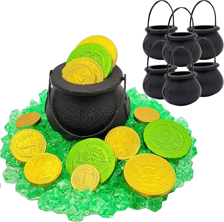 Black Candy Cauldron Kettles, Party Decoration Supplies, St. Patrick's 3" Inches (6-Pack) Witch C... | Amazon (US)