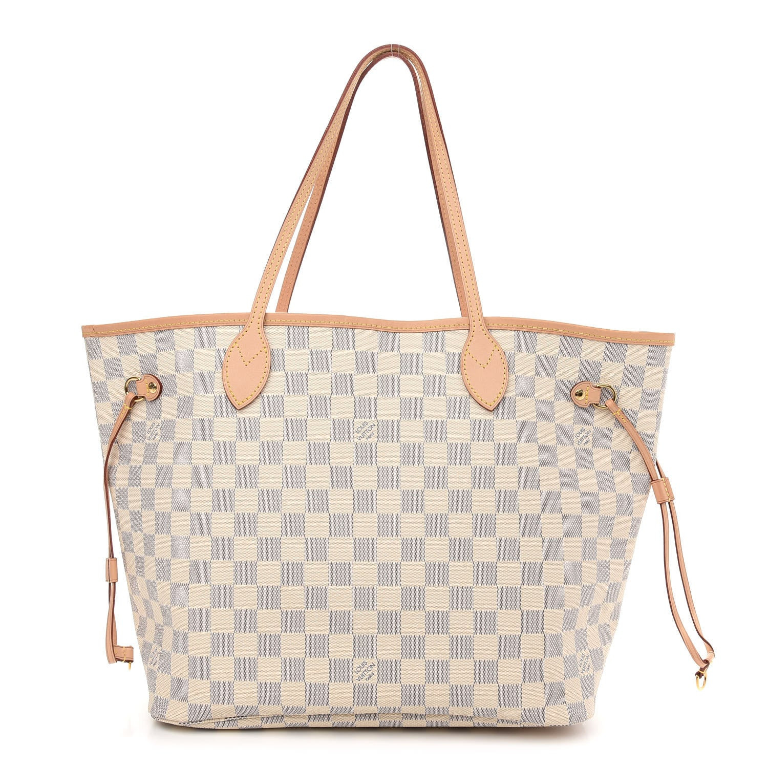 LOUIS VUITTON Damier Azur Neo Neverfull MM Rose Ballerine | FASHIONPHILE | Fashionphile