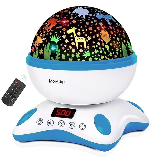Moredig Baby Projector, Night Light for Kids with Timer and Remote 12 Songs 360 Degree Rotatin... | Amazon (US)