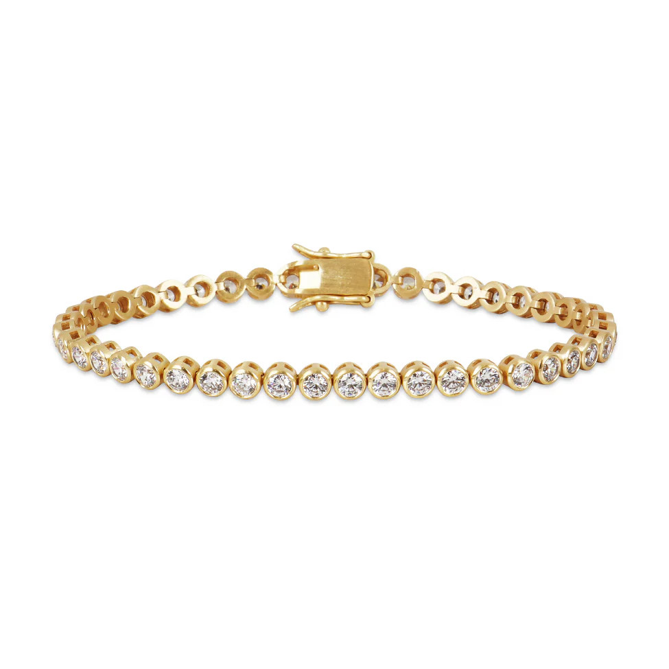 Bezel Tennis Bracelet | Over The Moon