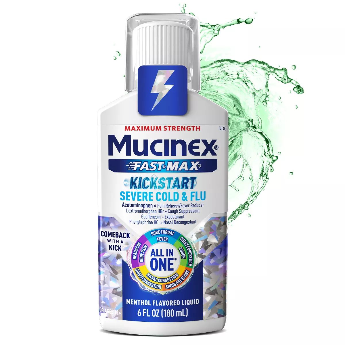 Mucinex Fast-Max Kickstart Adult Liquid Cold & Flu Treatment - 6oz | Target