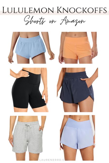 Lululemon inspired shorts on Amazon! 
.
.
.
Lululemon knockoffs, Lululemon shorts, Lululemon dupes, Lululemon align, hotty hot shorts, speed up shorts, stretch woven

#LTKstyletip #LTKfindsunder50 #LTKfitness