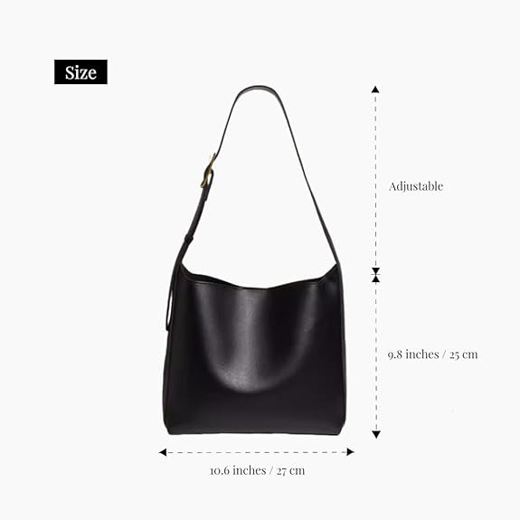 PU Leather Shoulder Bag for Women, Designger Crossbody Bags for Women, Retro Large Vegan Tote Pur... | Amazon (US)