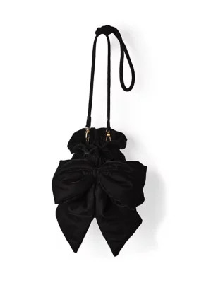 Free People Belle Velvet Bow Bag, Black | Belk