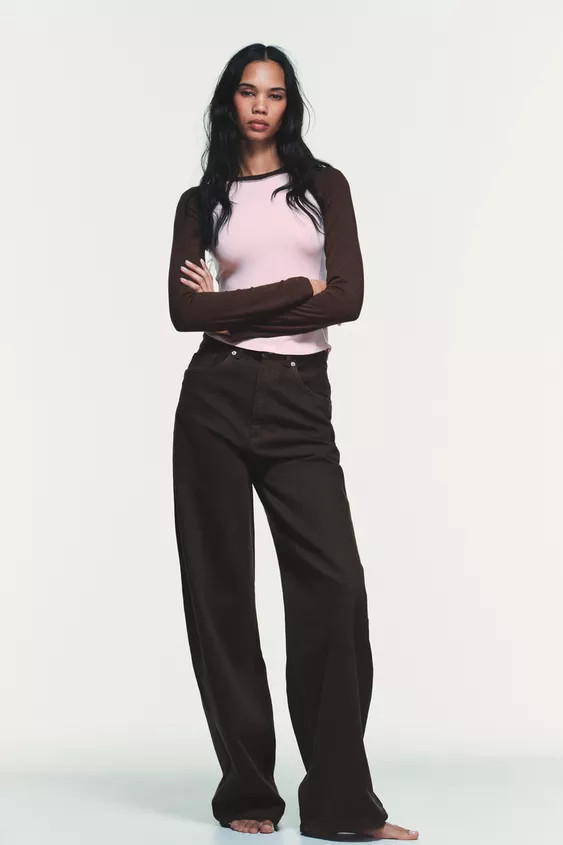 TRF EXTRA WIDE-LEG HIGH-WAIST JEANS | Zara UK