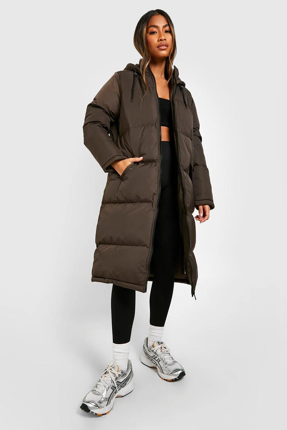 Longline Puffer Jacket | Boohoo.com (UK & IE)