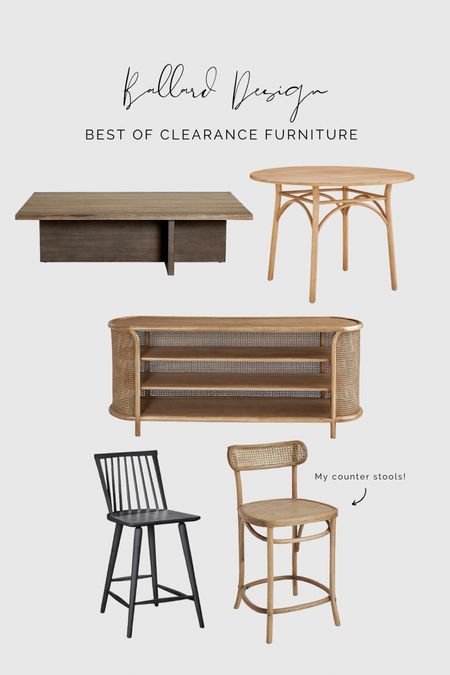 Don’t sleep on these clearances furniture pieces from Ballard Design! We have the bistro styled counter stools (going on 3 years) and love them!!

#LTKhome #LTKFind #LTKsalealert