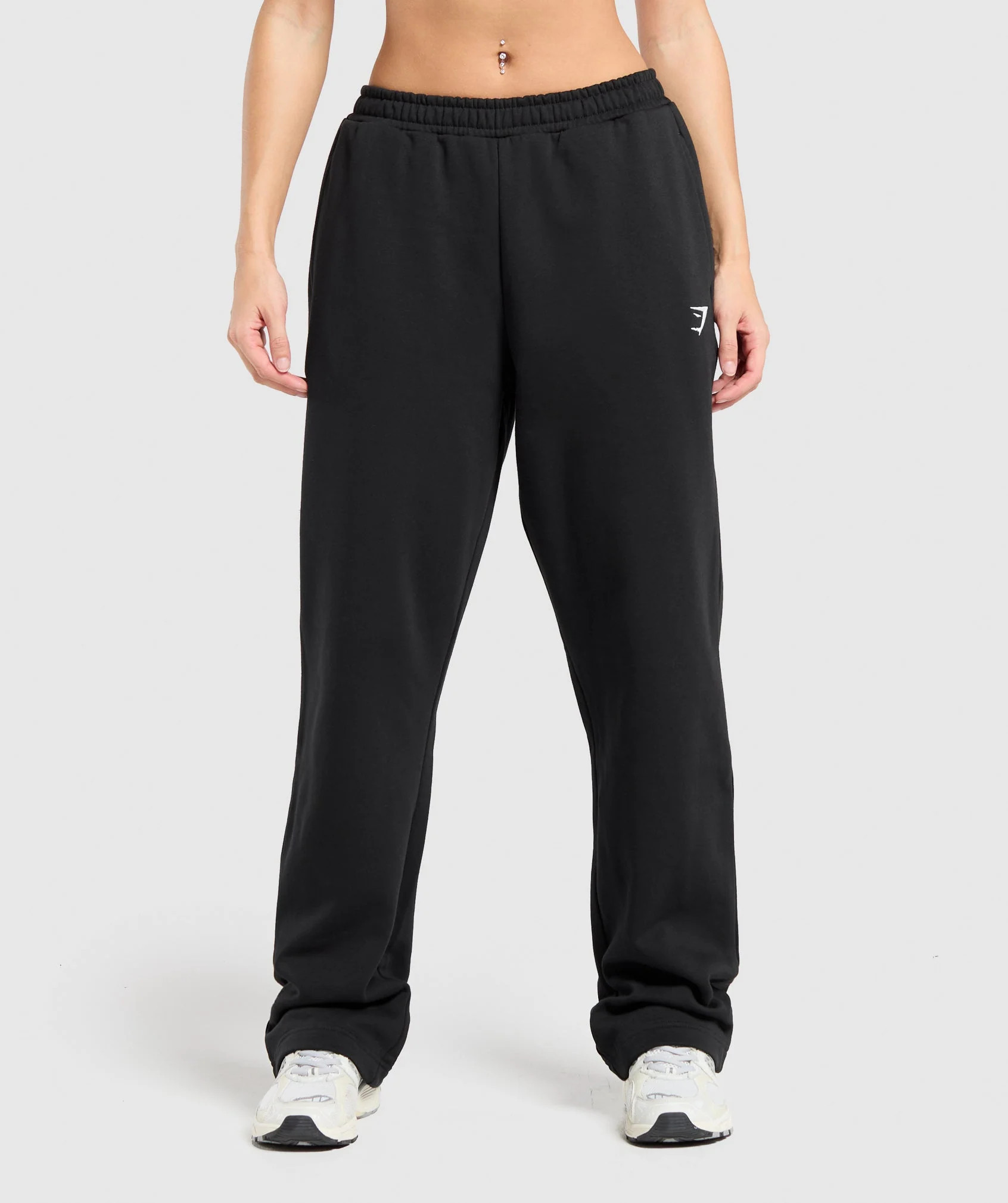 Gymshark Training Fleece Straight Leg Joggers - Black | Gymshark CA