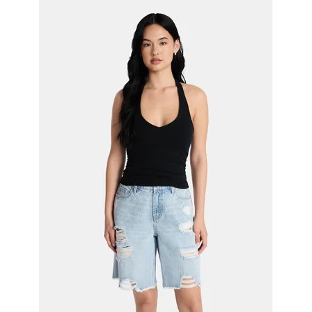 Madden NYC Women’s Sleeveless Halter Top Sizes XXS-XXL | Walmart (US)