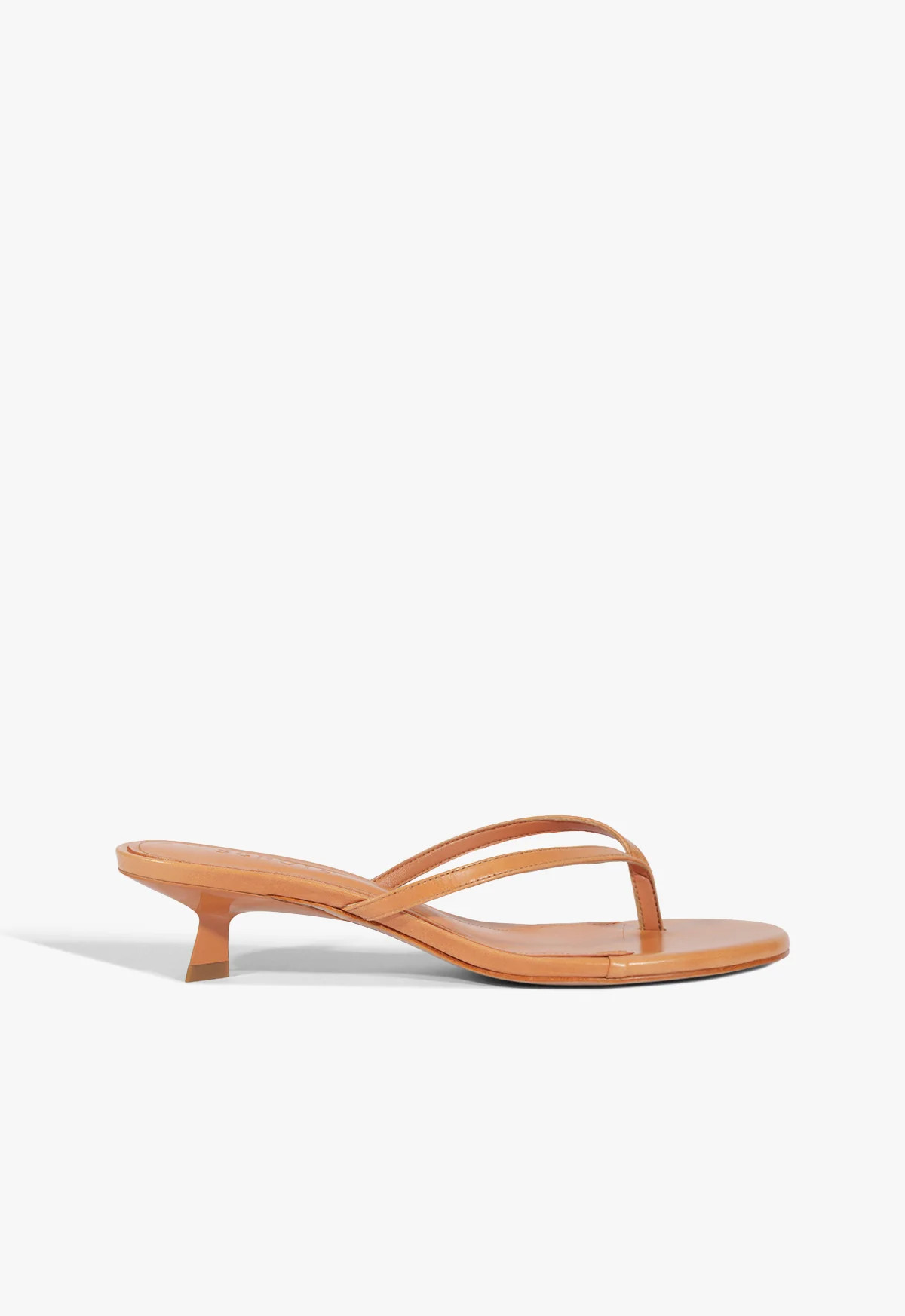 Carolyn Orange Low Stiletto Heel Sandal | Schutz (US)