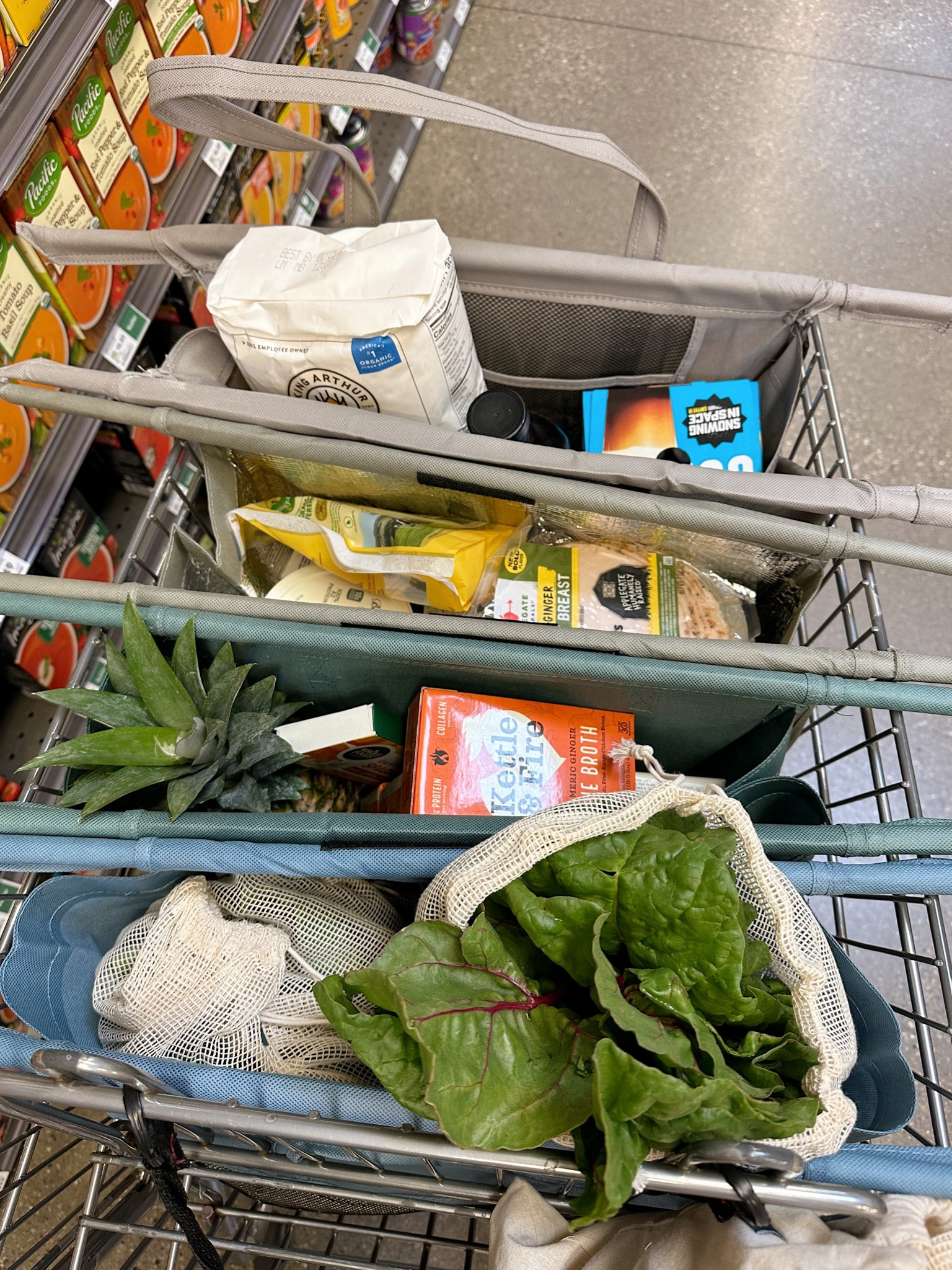 These grocery cart organizers are a game changer! There is also an insulated bag to keep your refrigeratorated items cold. I also ordered organic cotton machine washable produce bags so that I don’t have to use plastic! #amazon 

#LTKhome #LTKFind #LTKfit