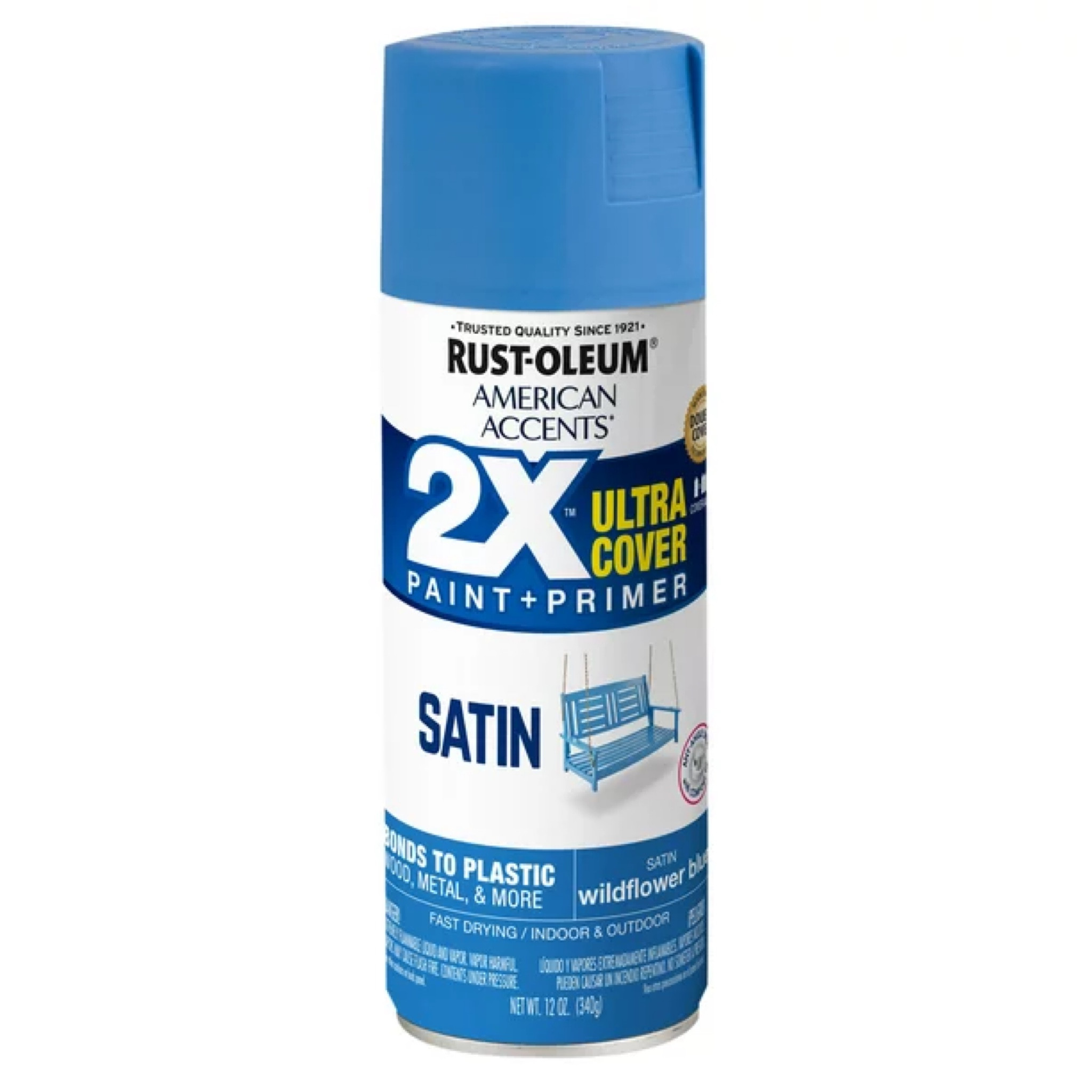 Rust-oleum Spray Paint, Wildflower Blue - The spray paint we use on our 2 gallon buckets!