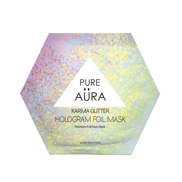 Pure Aura Karma Glitter Foil Mask - 0.88 fl oz | Target