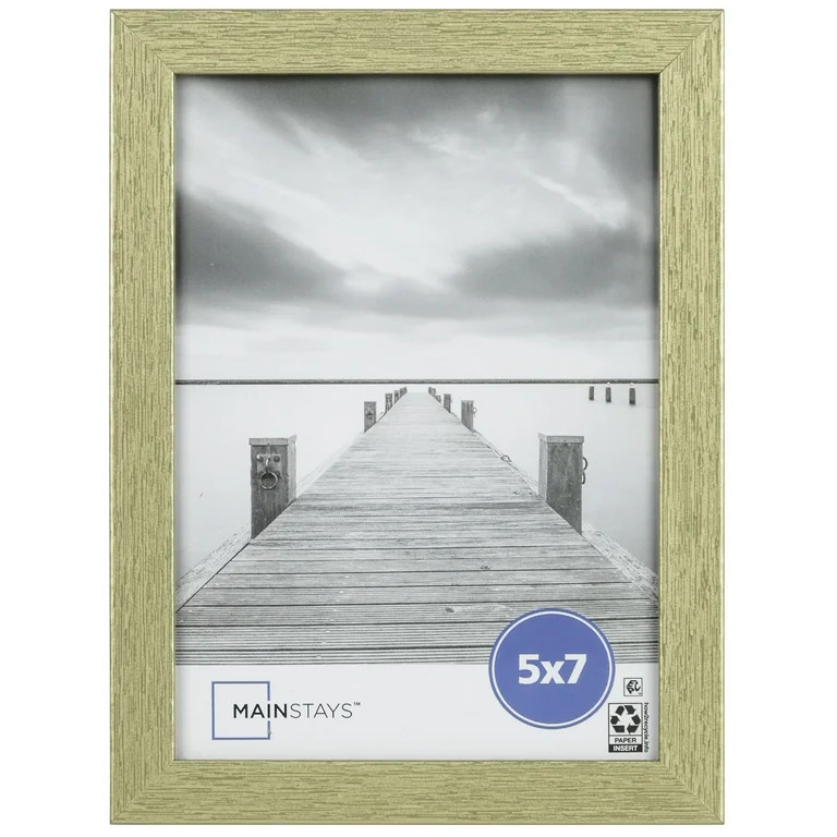 Mainstays 5x7 Linear Gold Gallery Picture Frame - Walmart.com | Walmart (US)