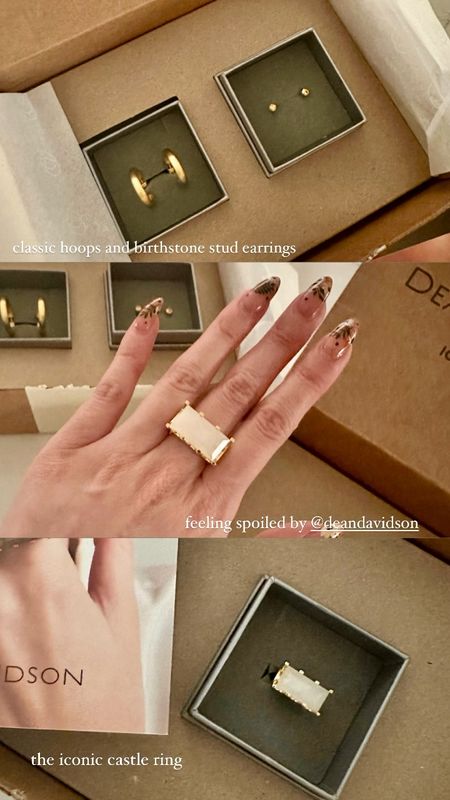 New jewelry pieces from Dean Davidson! They’ve just added a birthstone collection to their lineup! Plus I have their iconic castle ring, the perfect statement making jewelry accessory! Along with some of my old favorites! 