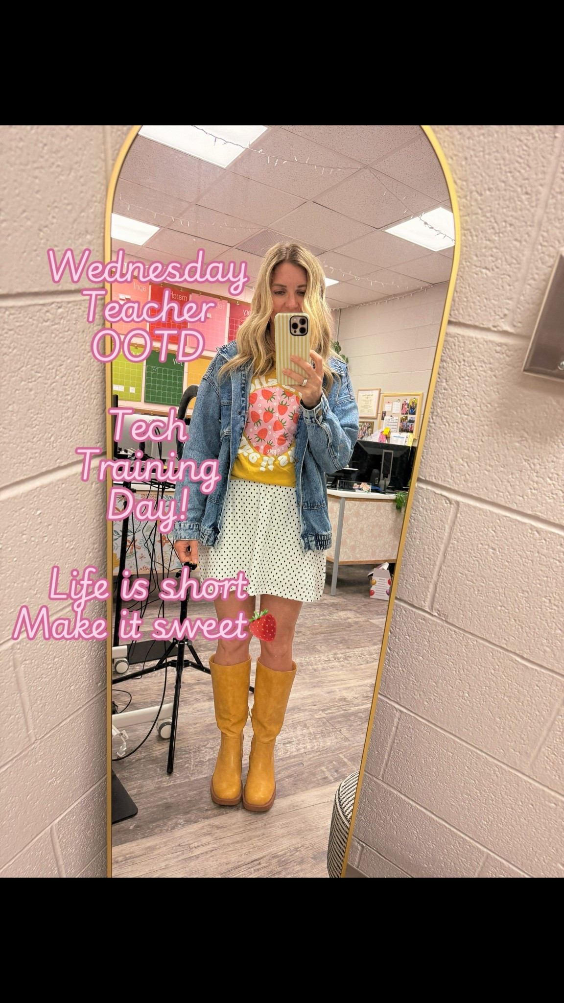 When a dress can also double as a skirt! Love the polka dots on this Amazon find!

#LTKWorkwear #LTKootd #LTKgrwm