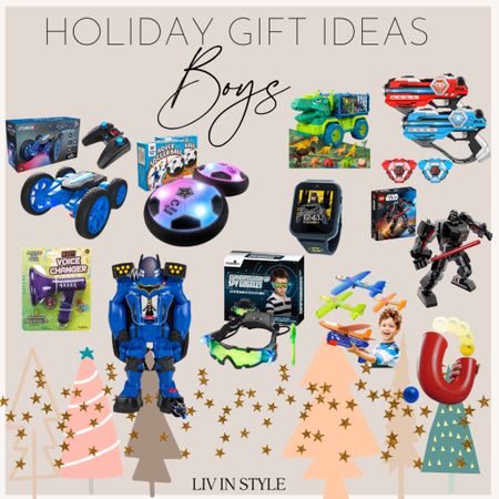 Amazon holiday gift guide for boys! Batbot, watch, dinosaur, remote car, games, spy glasses, legos, sports toys, laser tag 

#LTKSeasonal #LTKHoliday #LTKGiftGuide