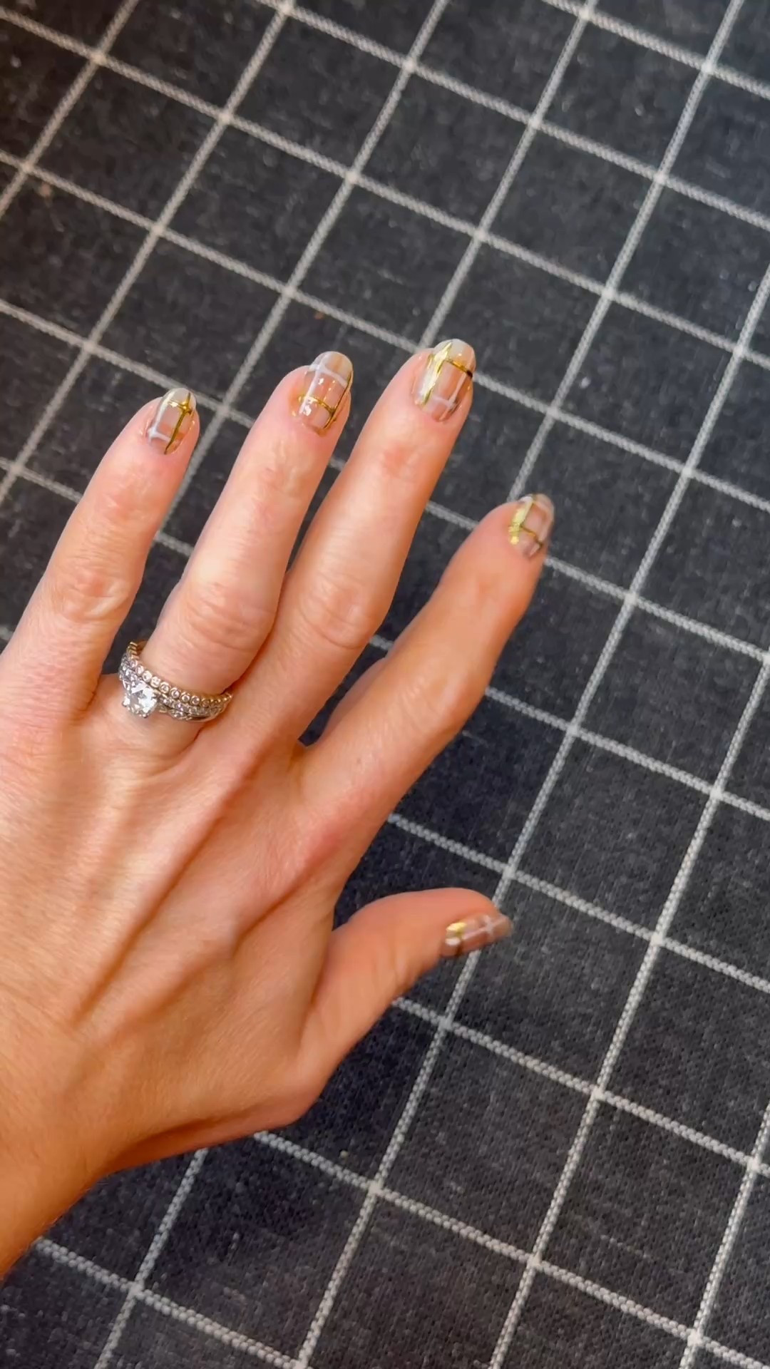 Plaid nails for January 🤍

#LTKselfcare #LTKFindsUnder50 #LTKBeauty