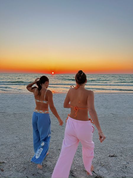 chilly sunset swim called for bikinis and sweats👙🫶🏼

Swim suit, wide leg sweatpants, vacation outfit, resort wear, spring outfits 

#LTKswim #LTKSeasonal #LTKtravel
