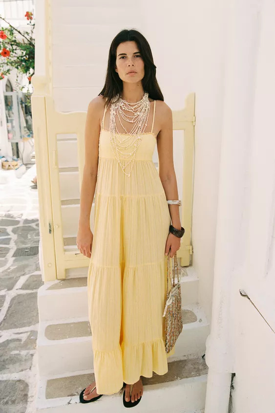 OPEN BACK PANEL DRESS | Zara UK