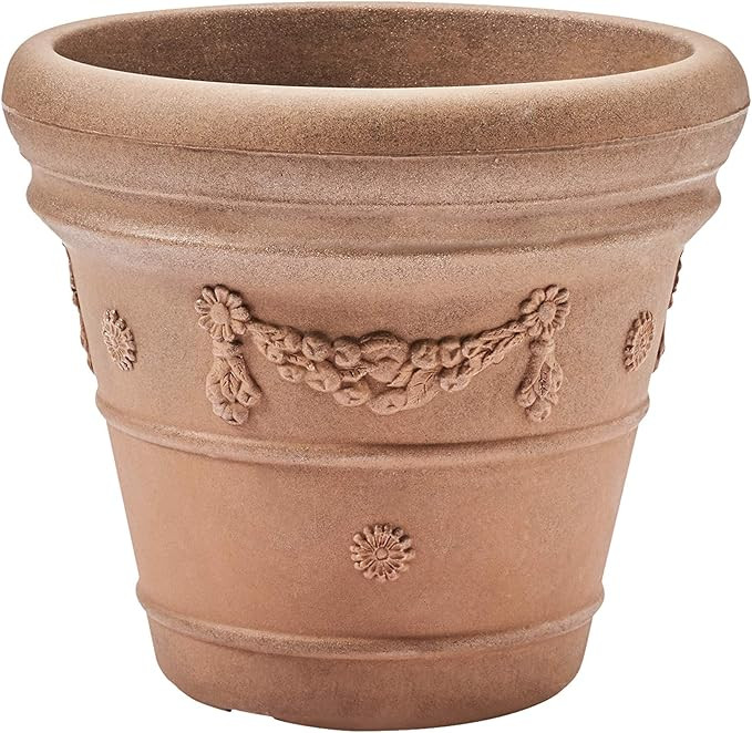 Crescent Garden Festonada, Large Flower Planter, 18-Inch (Rust) | Amazon (US)
