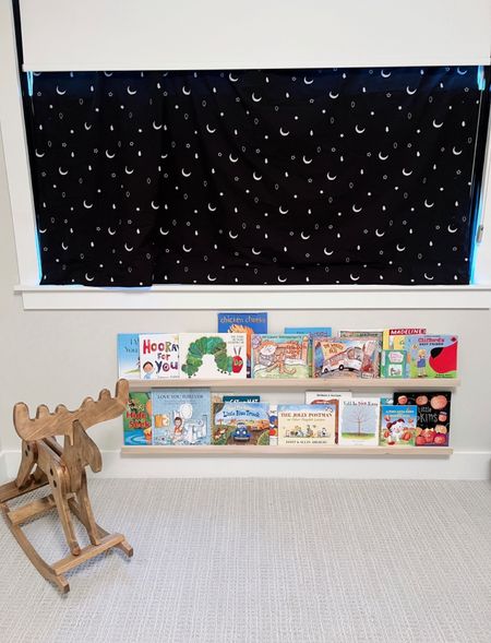Adding book shelves in this sweet little girl's room was the perfect way to ditch the baskets and piles of books! #booknook #kidsbookstyling #playroomlibrary

#LTKstyletip #LTKfamily #LTKhome