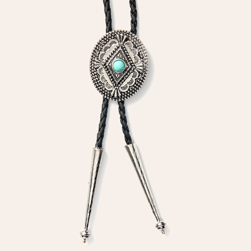 AndWest Antiqued Always Dreaming Turquoise & Rope Bolo Tie | Cavender's