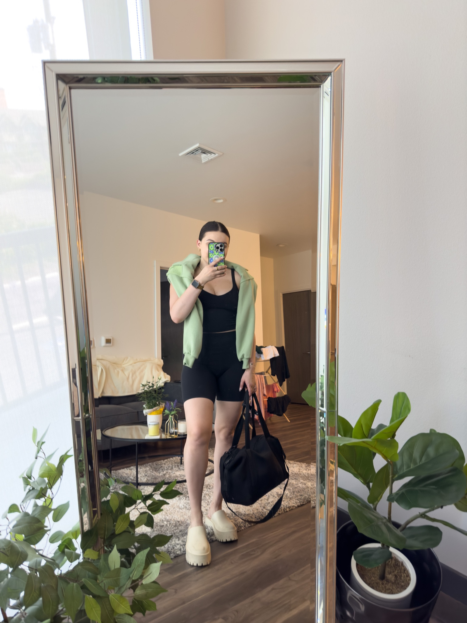All black travel outfit! Featuring my favorites from lululemon and my cute clogs for summer!

I’m wearing a size 8 tank and shorts with size 9 clogs 

#LTKSeasonal #LTKtravel #LTKstyletip