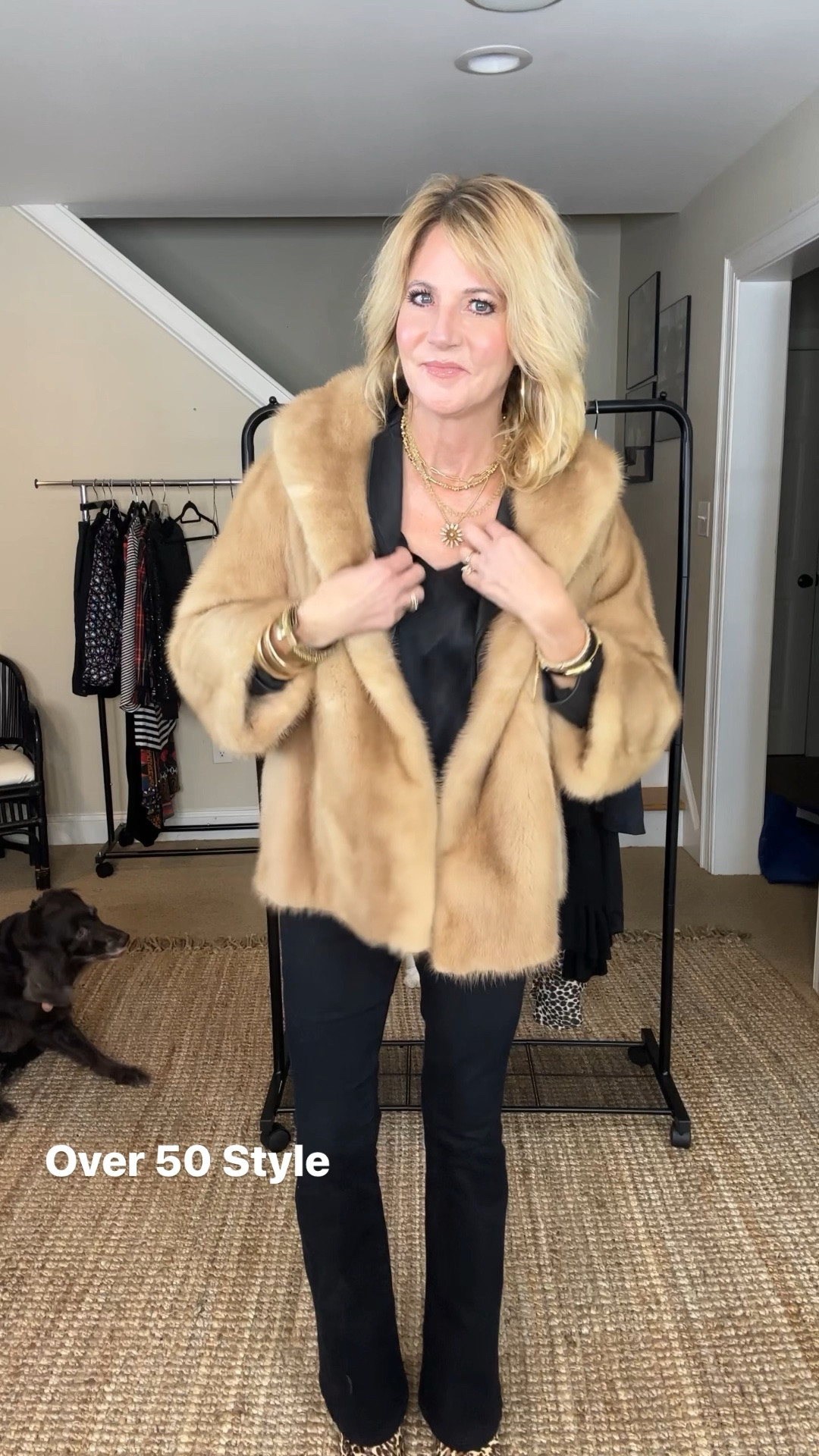 2024 Trend you need to know about:  Mob Wife aesthetic! It’s all about glam and I’m loving it!!

It’s big, it’s bold, it’s expressive, and it’s unapologetic. 

So quit with the comfy matching sets and go mob wife. 

It’s easy to achieve. Start with an all black base (pants, tops, dresses, skirts), add some leopard and a vintage or faux fur. Finish the look with a lot of gold jewelry, big hair, red nails and lips (if you dare), and oversized black sunglasses  

#LTKover40 #LTKVideo #LTKstyletip