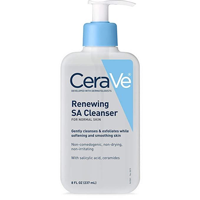 CeraVe SA Cleanser | Salicylic Acid Cleanser with Hyaluronic Acid, Niacinamide & Ceramides| BHA E... | Amazon (US)