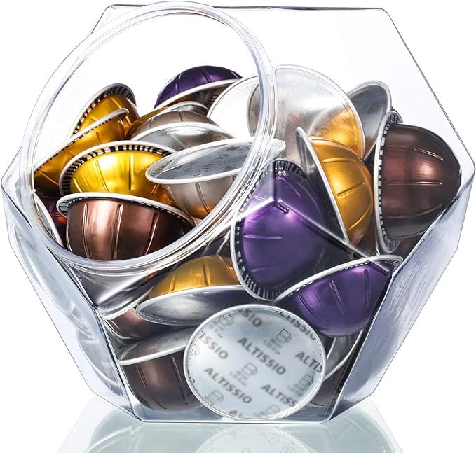 RUSFOL Large-Capacity 12-Sided Polygon Elegant Coffee Pods Holder for Nespresso Vertuoline Capsul... | Amazon (US)