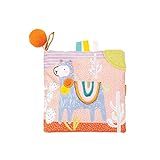 Manhattan Toy Llama Themed Soft Baby Activity Book with Squeaker, Crinkle Paper and Baby-safe Mir... | Amazon (US)