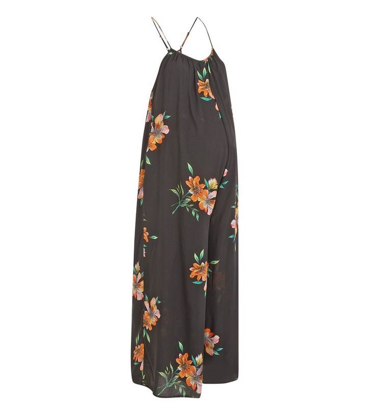 Maternity Black Tropical Print Jumpsuit
						
						Add to Saved Items
						Remove from Saved I... | New Look (UK)