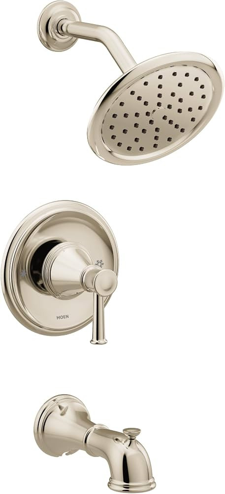 Moen T2313NL Belfield Posi-Temp Tub/Shower Trim Kit, Valve Required, Polished Nickel | Amazon (US)