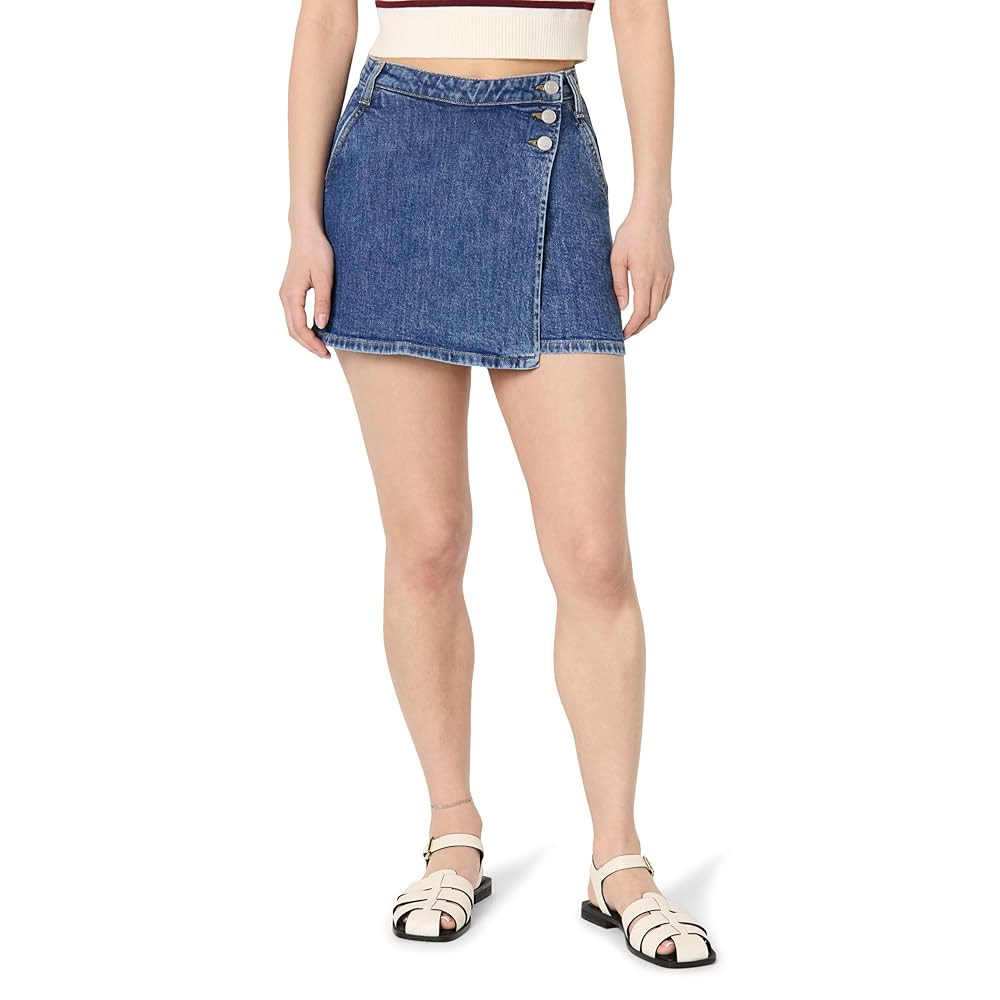 The Drop Women's Standard Gabby Denim Wrap Skort | Amazon (US)