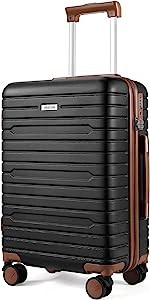 FIGESTIN Carry on luggage with Spinner Wheels, Hardside Lightweight 20in carry on suitcase checke... | Amazon (US)