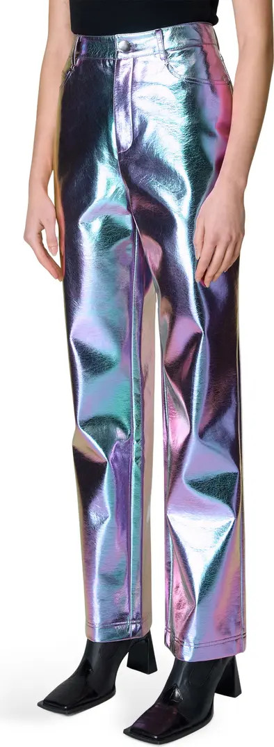 NASTY GAL Metallic Ombré Faux Leather Pants | Nordstrom | Nordstrom