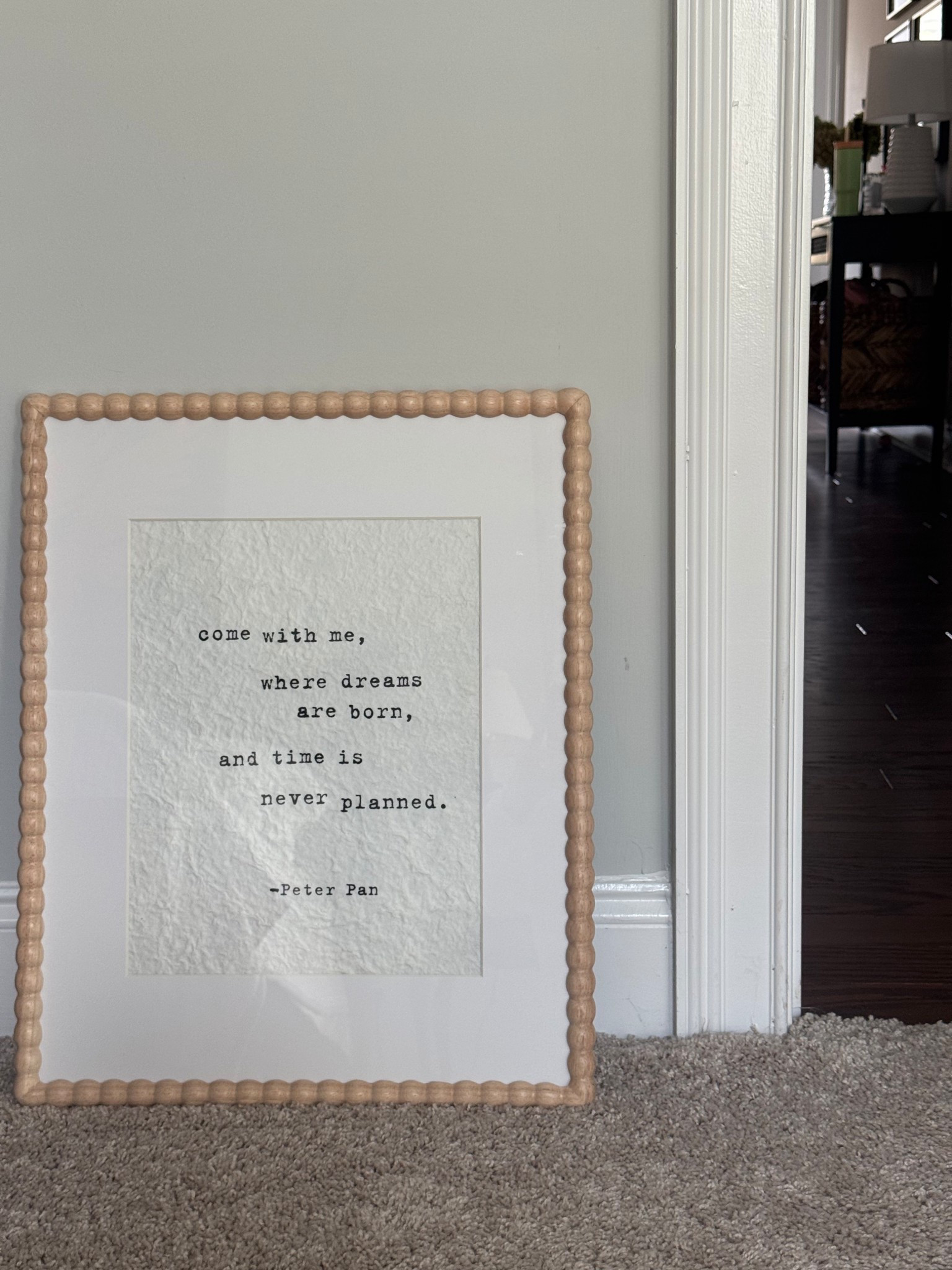 A piece for Addy’s big girl room, framed in a beautiful beaded wood frame from target! 

#LTKHome #LTKBaby #LTKmomlife